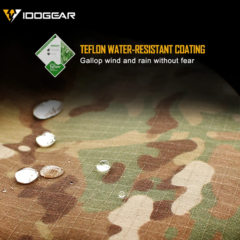IDOGEAR-Pantalones tácticos GL CP Field Airsoft, pantalones de combate informales, suaves y flexibles, Camuflaje Multicam, 3204 - imagen 5