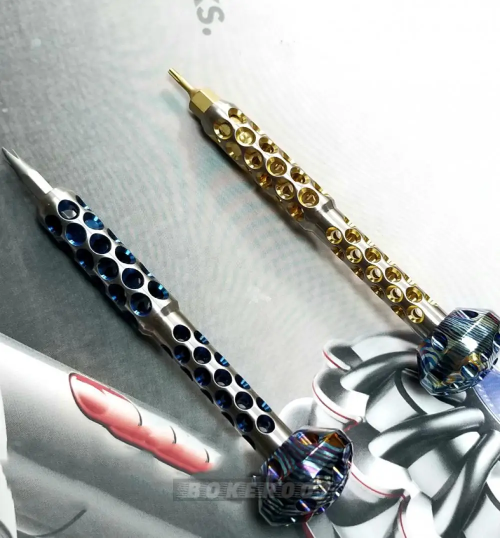 Destornillador de dedo multifunción giroscopio exquisito destornillador de mano de aleación de titanio viene con 10 cabezales S2 - imagen 2