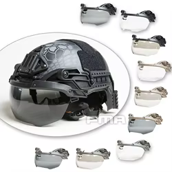 FMA TB1297 Gafas para casco Lente antiniebla engrosada de 3 mm Protección deportiva Paintball