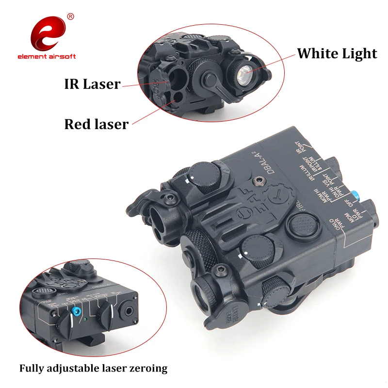 Element AR/ PEQ15-MIRA LÁSER IR de punto rojo con M600, Arma de luz Scout, combinación de linterna láser para Airsoft, caza táctica EX483 - imagen 4