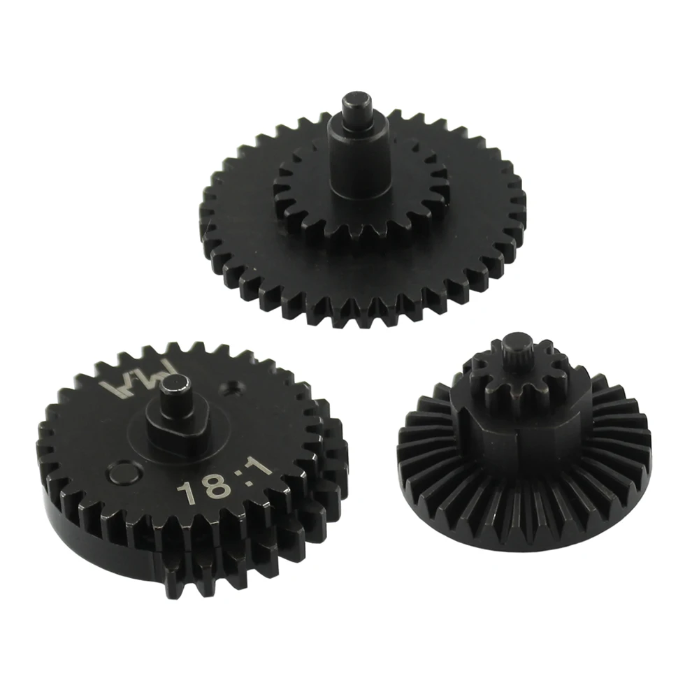 VULPO M.A-Juego de engranajes de corte de acero CNC Gen3 13:1/16:1/18:1 para caja de cambios Airsoft Ver.2/3 - imagen 3