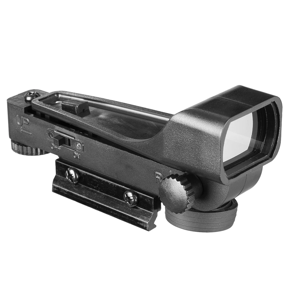 Mira réflex táctica de plástico, mira telescópica de punto rojo, visión amplia, pistola de aire de 20mm, soportes de riel Weaver, mira telescópica Ak 47 para caza - imagen 3