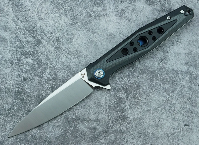 LEMIFSHE JR3347 cuchillo plegable D2 con fibra de carbono EDC outdoor - imagen 2