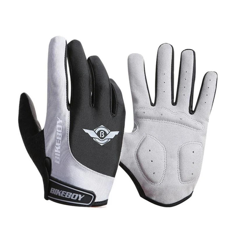 Guantes de Ciclismo de dedo completo, antideslizantes, a prueba de sol, transpirables, a prueba de golpes, para motocicleta - imagen 3