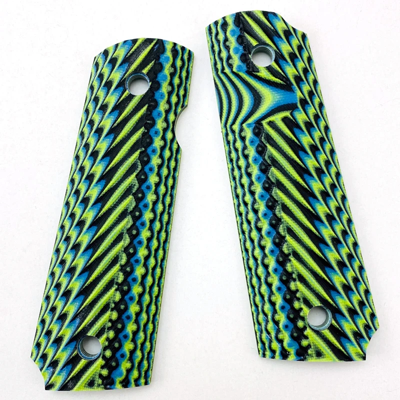 Empuñaduras de mango de material G10, parche personalizado, CNC, 4 colores, 1911 unidades - imagen 4