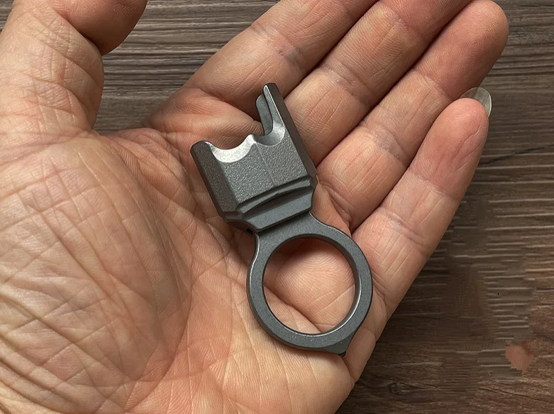 XGEDC-Chaqueta mechero multiusos de aleación de titanio, hebilla de anillo grande, cabeza de cuentas - imagen 5