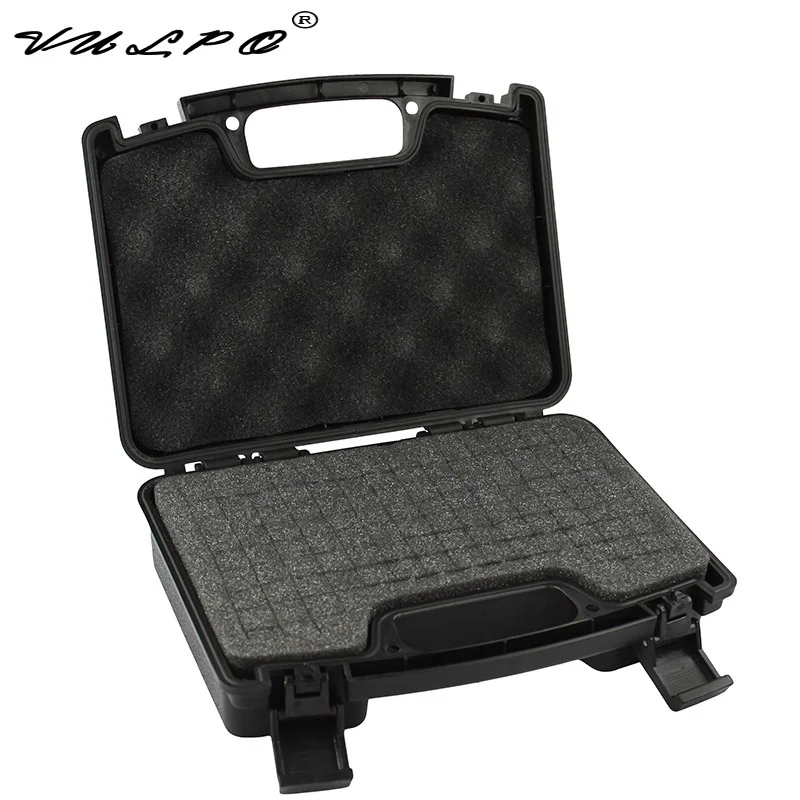 VULPO-funda rígida para pistola ABS, estuche de almacenamiento para pistola táctica, cajas de transporte acolchadas para caza, Airsoft - imagen 3