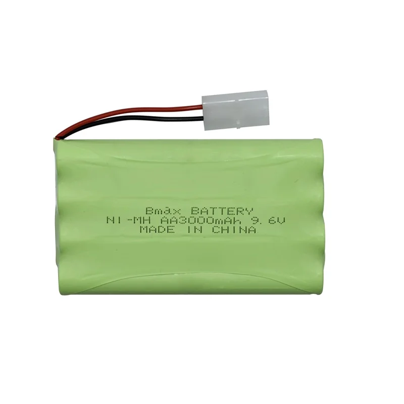 Batería NiMH de 9,6 v y 3000mah + cargador para juguetes Rc, coche, tanque, camión, tren, Robot, barco, pistola AA 9,6 v, paquete de batería recargable Ni-MH - imagen 2