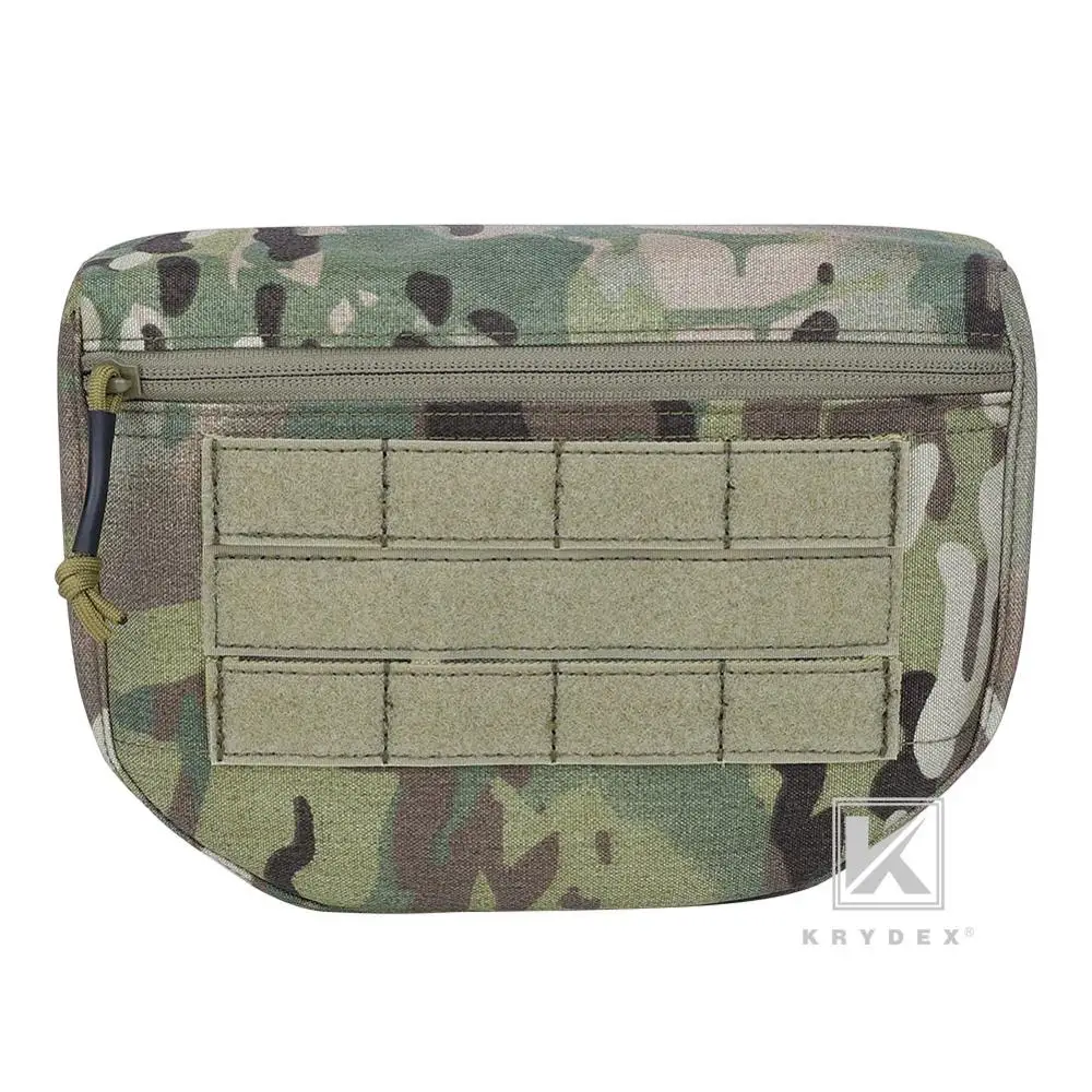 KRYDEX-bolsa táctica con despejo de caída, riñonera, bolsa organizadora de herramientas, bolsillo frontal para portador de placa, chaleco táctico JPC AVS CPC APC RRV - imagen 4