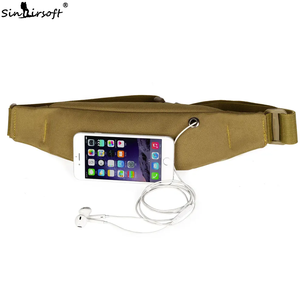 SINAIRSOFT-riñonera táctica militar para teléfono, bolso de hombro Molle para pesca, senderismo, Camping, correr, 5,5/6,5 pulgadas - imagen 2
