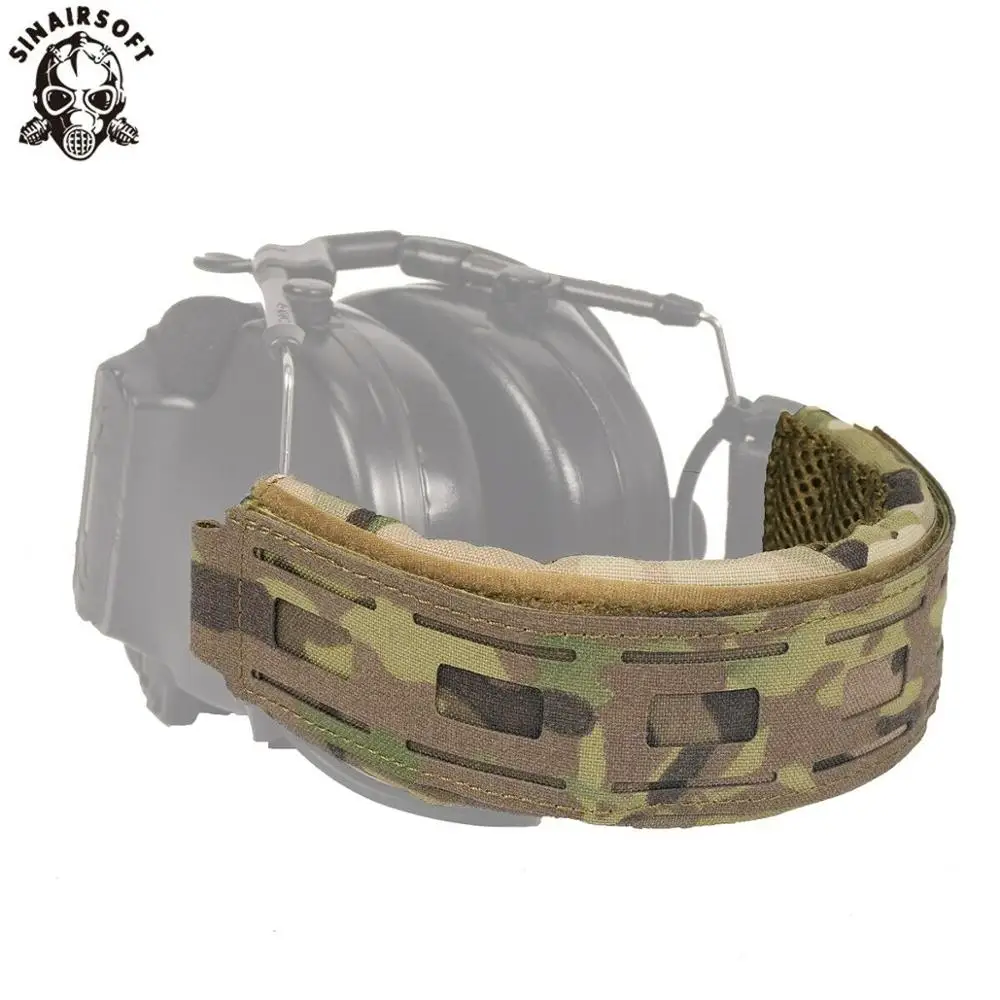 Diadema táctica para auriculares, cubierta para auriculares al aire libre, recubrimiento Modular, cubierta militar para auriculares, orejeras, micrófono, caza, tiro - imagen 3