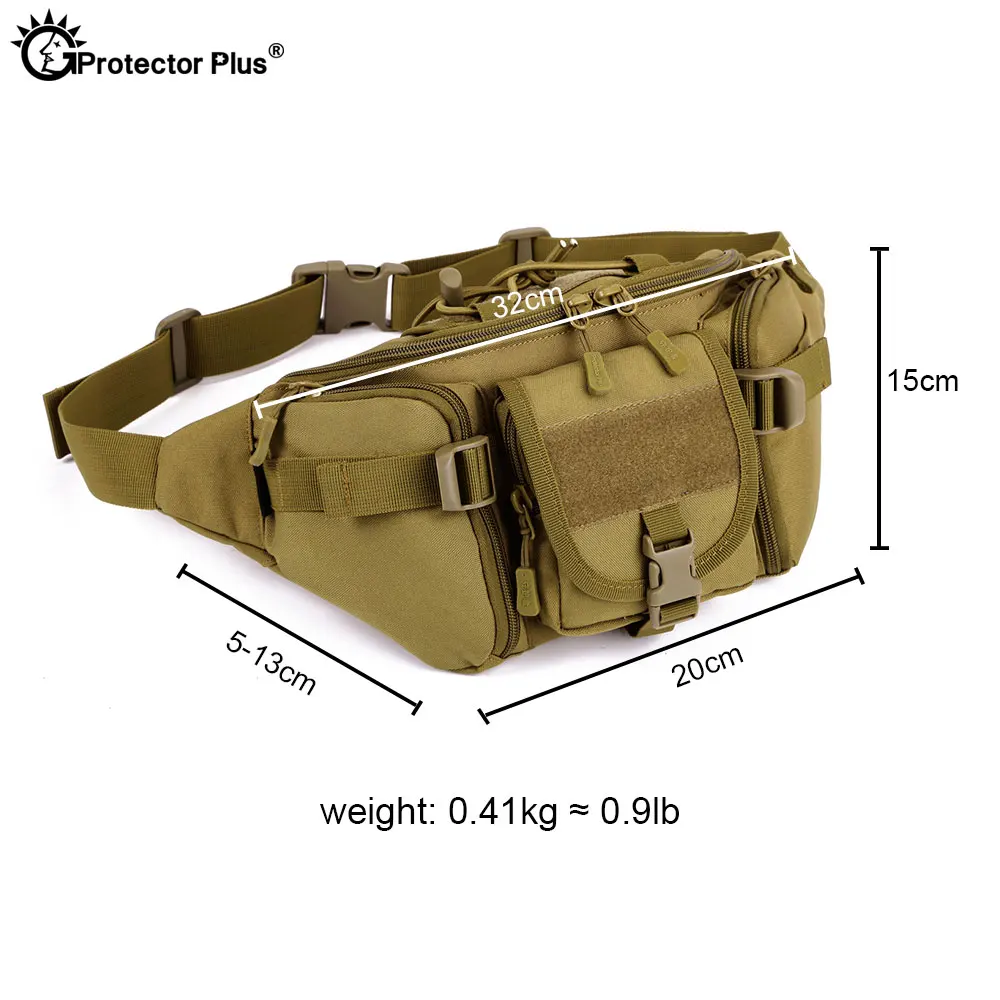Bolsa táctica de estilo militar para acampar, bolsa impermeable de camuflaje, para deportes al aire libre, pesca y ciclismo - imagen 3
