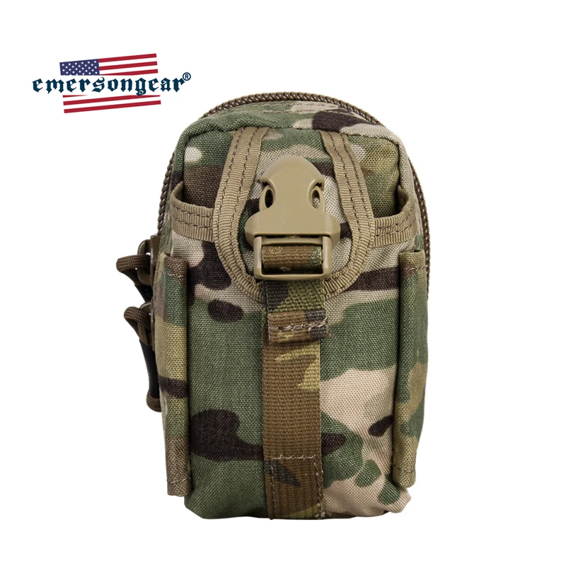 Emersongear-riñonera táctica M1, bolsa multiusos, Panel de utilidad, Airsoft, caza, senderismo, ciclismo, MOLLE, bolsillo con cremallera de nailon - imagen 2