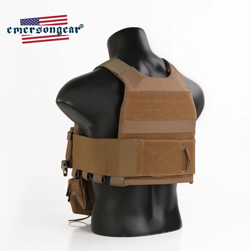 Emersongear-chaleco táctico con armadura corporal, conjunto de aparejo de pecho MK, portador de placa de caza Airsoft, equipo de protección de combate de nailon - imagen 5
