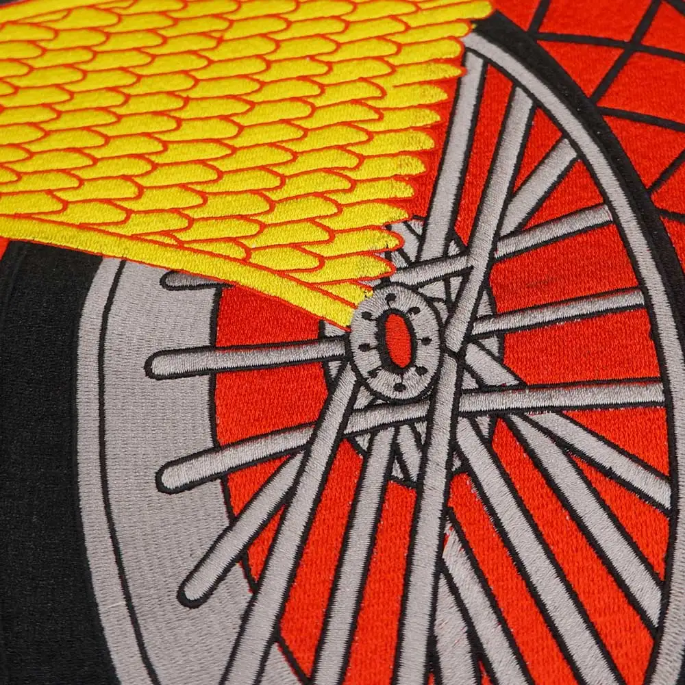 Wheels of Soul-Parche de motorista Punk bordado para ropa, sombrero, bolsas, planchado en el respaldo - imagen 5