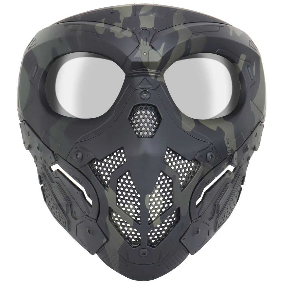 Mascarilla táctica militar Airsoft, máscara de cara completa, equipo de protección Facial, accesorios de equipo - imagen 5