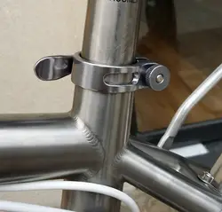Tija sillín titanio liberación rápida para bicicleta 31,8/34,9mm