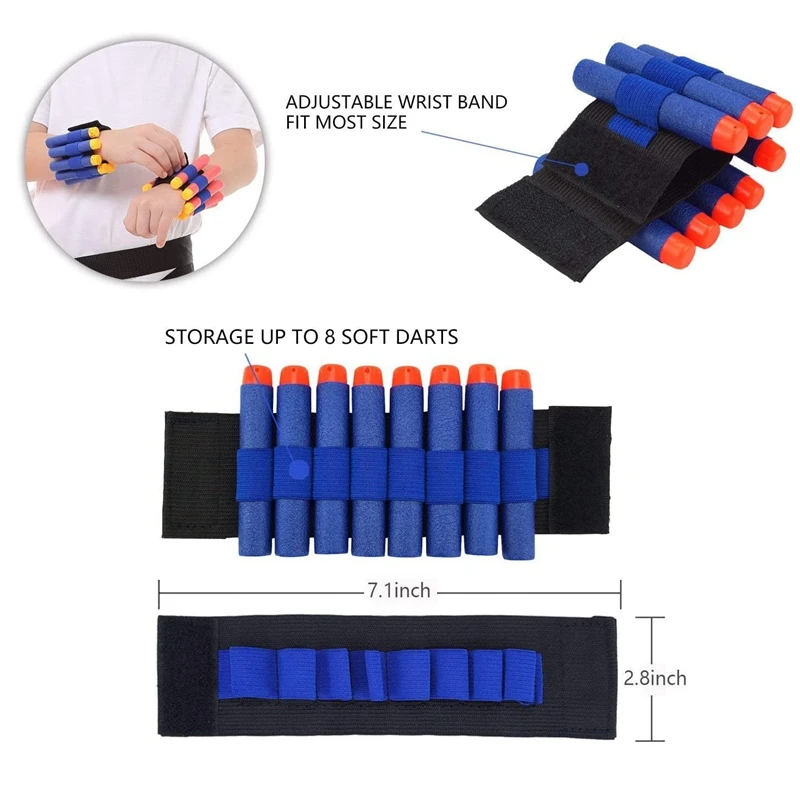 Chaleco táctico para niños, traje de juguete al aire libre, máscara facial, gafas protectoras para pistola de juguete, munición, Clip de bala, traje para niños - imagen 5