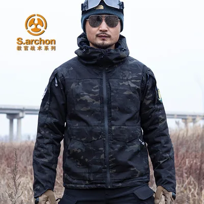 Chaqueta de campo militar con capucha para hombre, cortavientos táctico informal, abrigo de piloto de vuelo, senderismo, invierno y otoño, M85 UK US - imagen 4