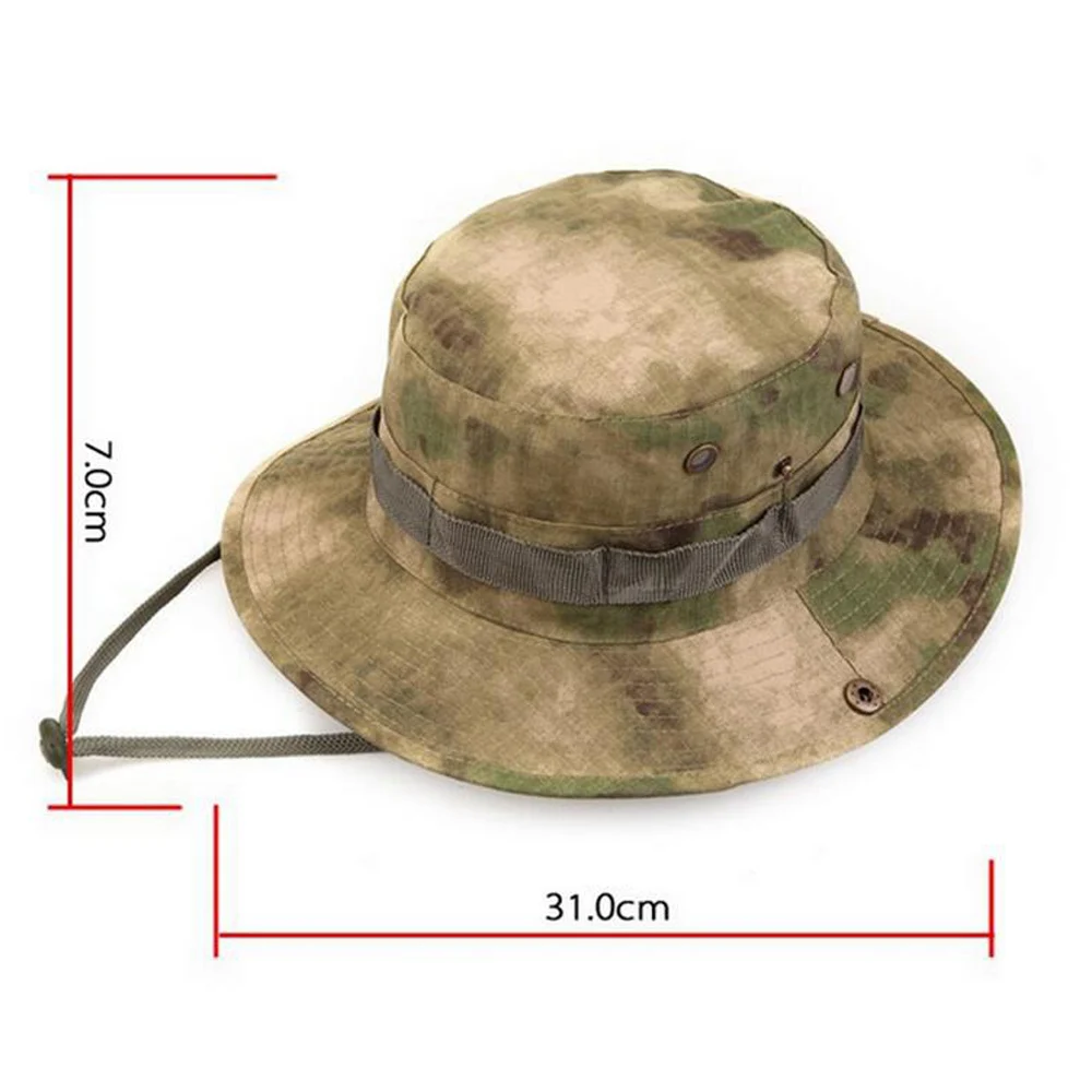 Sombreros Boonie de camuflaje táctico Airsoft Sniper, gorra militar de cadete del ejército suave, sombrero de pesca redondo para hombre, Camping, senderismo, Nepal, Verano - imagen 2