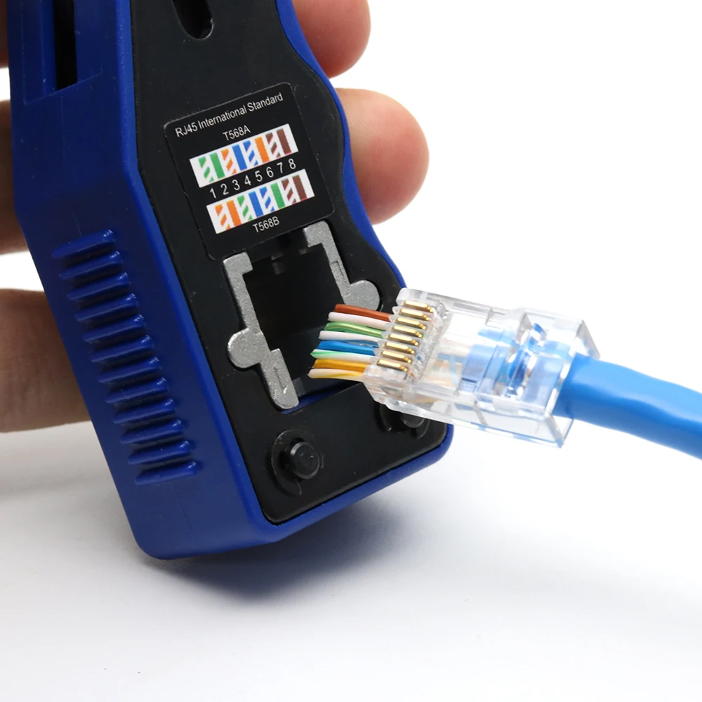 Xintylink-Herramienta de engaste rj45, alicates de red cat5, cat6, 8p, rj 45, pelacables ethernet, cortador de abrazadera de alambre, pinzas, clip lan - imagen 5