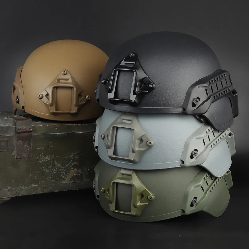 Vista frontal del casco MICH2000