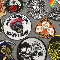 Killing it-parches bordados para ropa, insignias de ropa, pegatinas de chaqueta, rayas de costura Diy, Punk