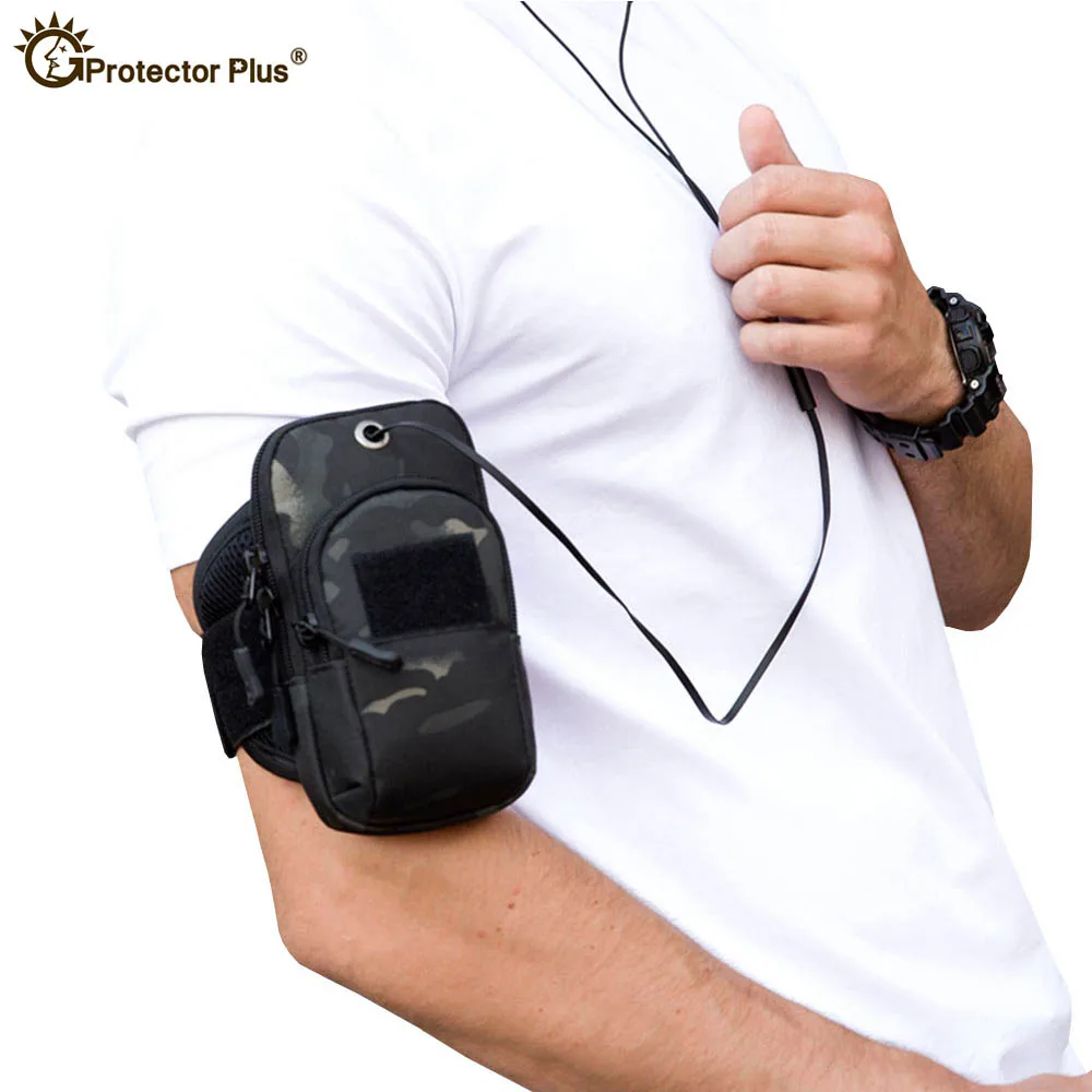 PROTECTOR PLUS-bolsa táctica para teléfono móvil de 5,5 pulgadas, bolsa para correr, música, bolsa deportiva de utilidad, escalada, caza, ciclismo, Molle - imagen 4