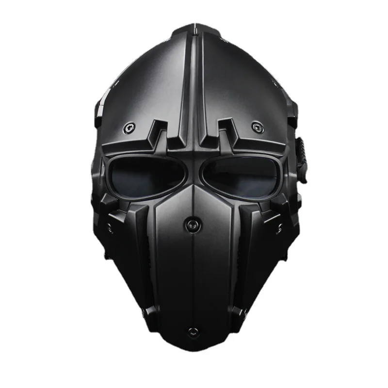 Casco táctico MOLLE con máscara integral de protección