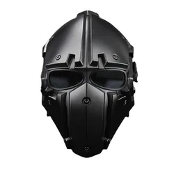 Casco táctico MOLLE con máscara integral de protección