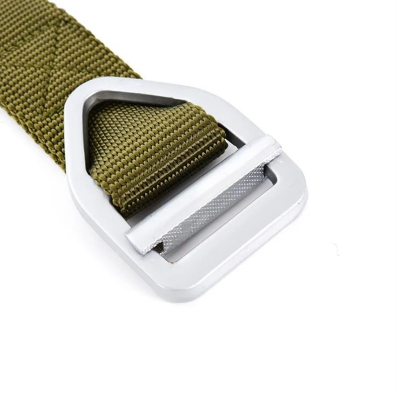 Cinturón táctico de nailon para caza, hebilla de Metal para hombres, cinturón de combate de apoyo para exteriores, ejército militar, caza, tiro, supervivencia - imagen 5
