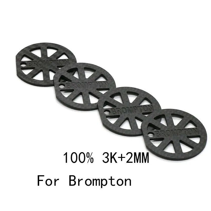 Protector de línea de freno de fibra de carbono para bicicletas plegables Brompton - imagen 3