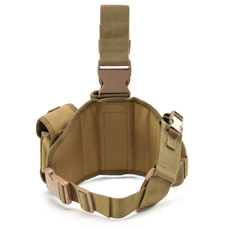 Cubierta de cuero para pierna de pistola táctica militar, cubierta de cuero para cintura impermeable Oxford de camuflaje para exteriores, caja de pistola G 17 19, cubierta para pistola - imagen 4