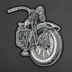 Parche bordado motocicleta grande para chaleco trasero y chaqueta club