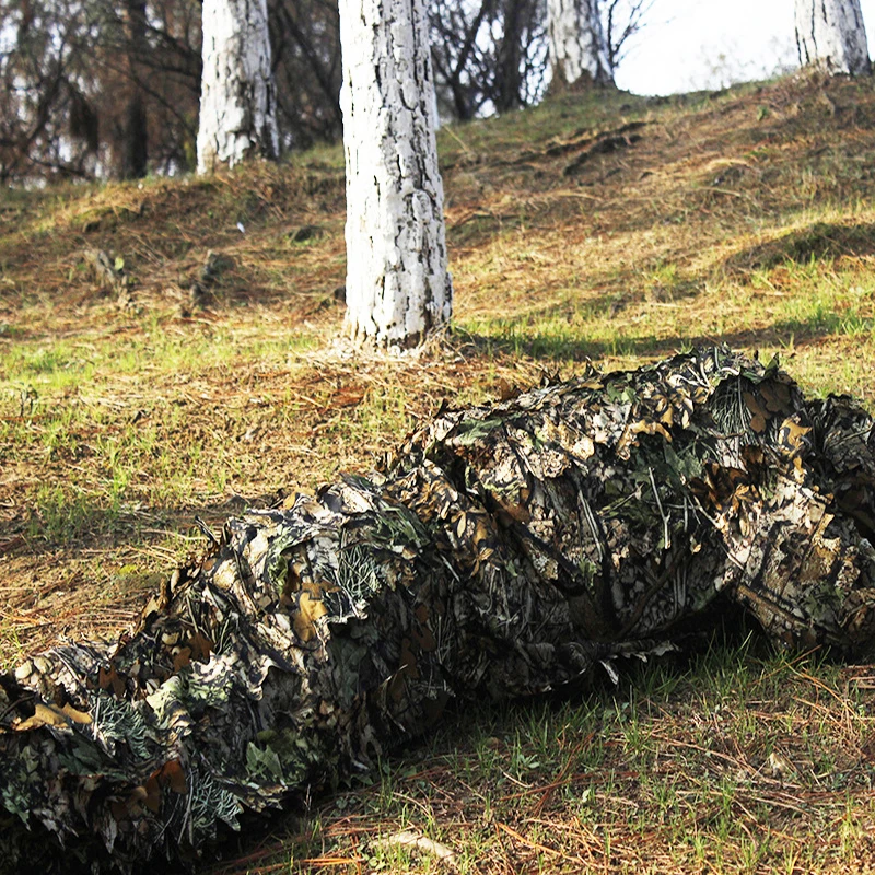Capa táctica 3D de hoja de bosque, ropa de caza de camuflaje para hombres, juego de guerra militar al aire libre, traje Ghillie Airsoft - imagen 4