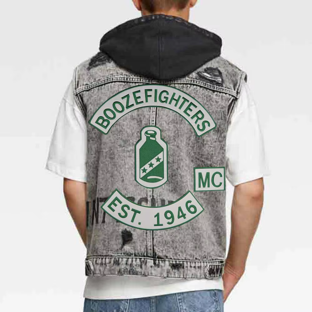Parche bordado de motorista Booze Fighters, pegatinas de ropa, accesorios de ropa, insignia, Est.1946 MC - imagen 5