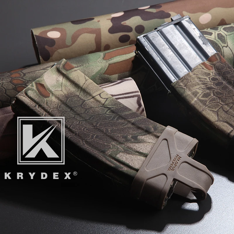 KRYDEX-pegatinas de camuflaje elásticas tácticas, 150x20 MC, envoltura táctica, calcomanía adhesiva, rollo de bricolaje, accesorios de caza y Tiro - imagen 3