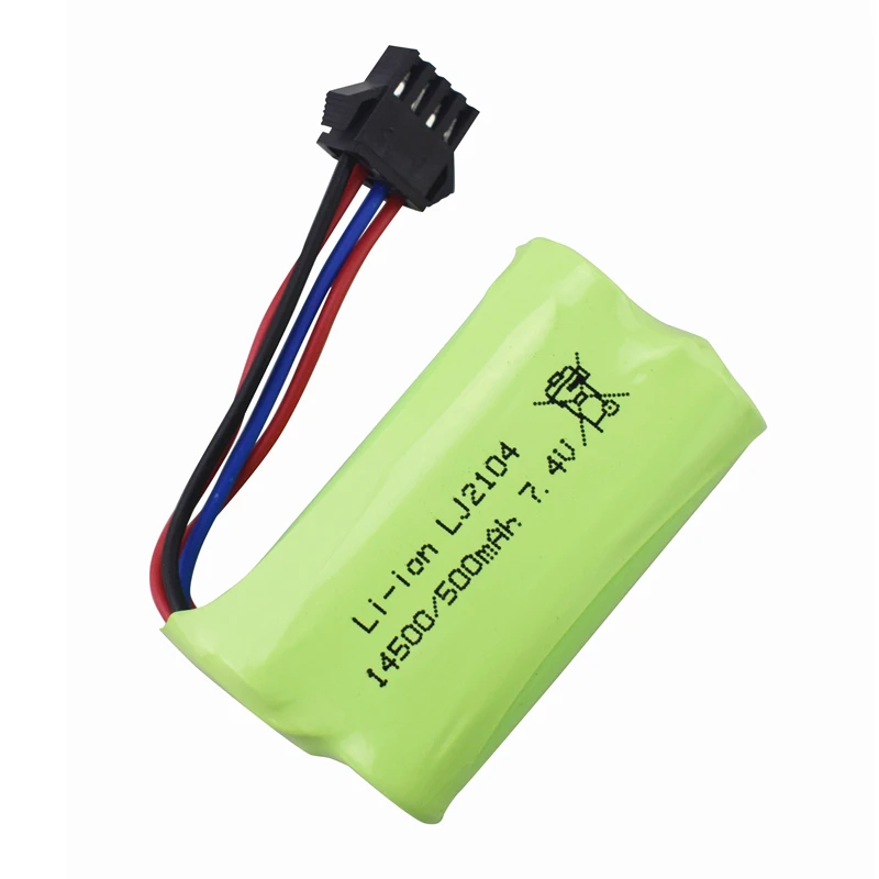 Batería recargable de 7,4 V y 500mAh para control remoto EC16, modelo de batería de repuesto, modelo de coche, batería li-po de alta velocidad - imagen 3