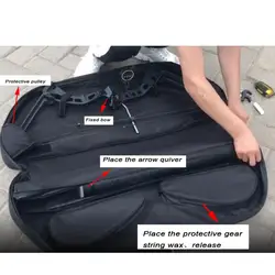 Estuche rigido para arco compuesto camuflaje con aljaba de flecha