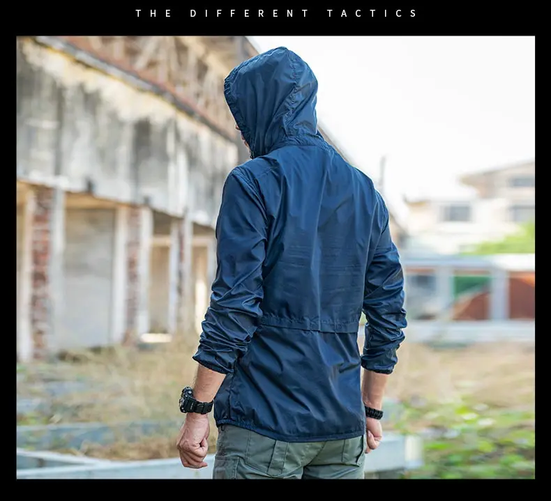 Chaqueta táctica de deportes para hombre, chaqueta de protección solar ligera y transpirable, a prueba de rayos UV, para exteriores - imagen 5