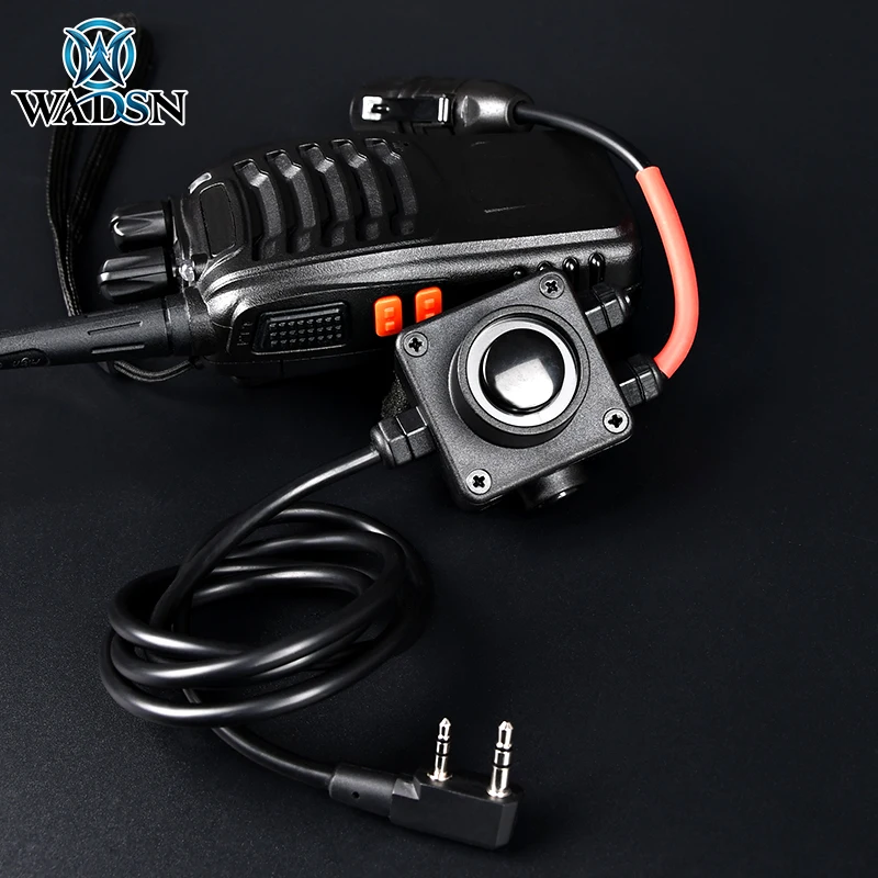 Walkie-talkie táctico multifunción para exteriores, adaptador de interfaz PTT para auriculares de comunicación - imagen 4