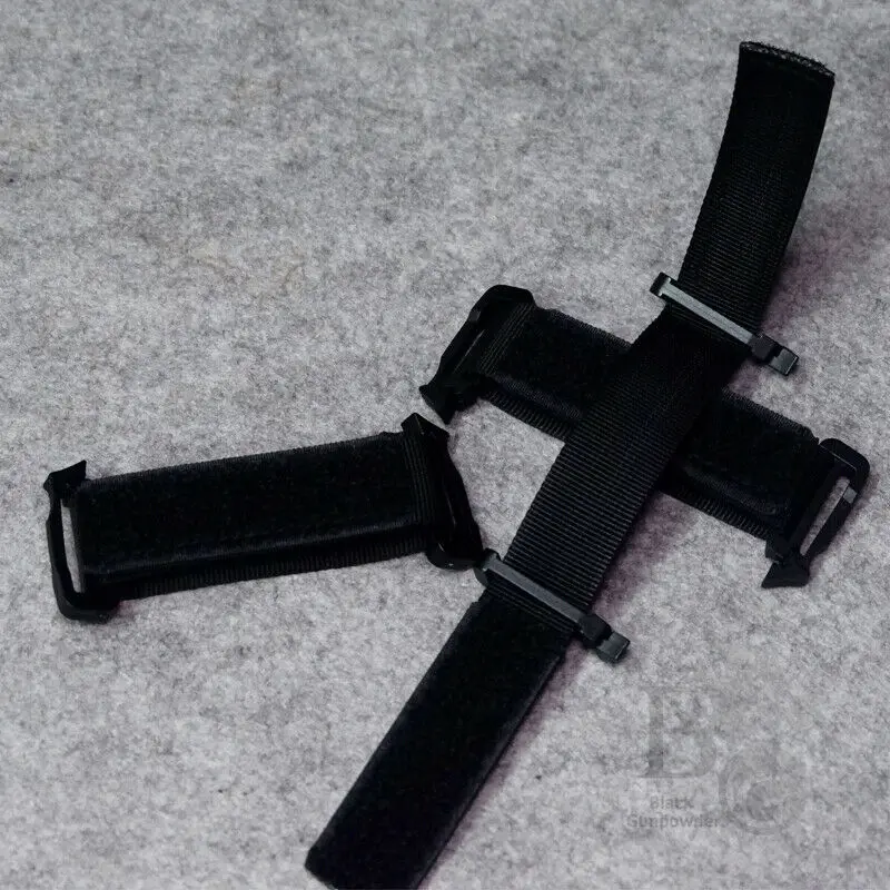 Adaptador Molle táctico de 2 piezas, hebilla de correa, gancho, pegatina mágica, soporte fijo - imagen 2