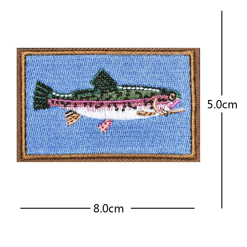 Parche Pescado - Comparación de tamaño