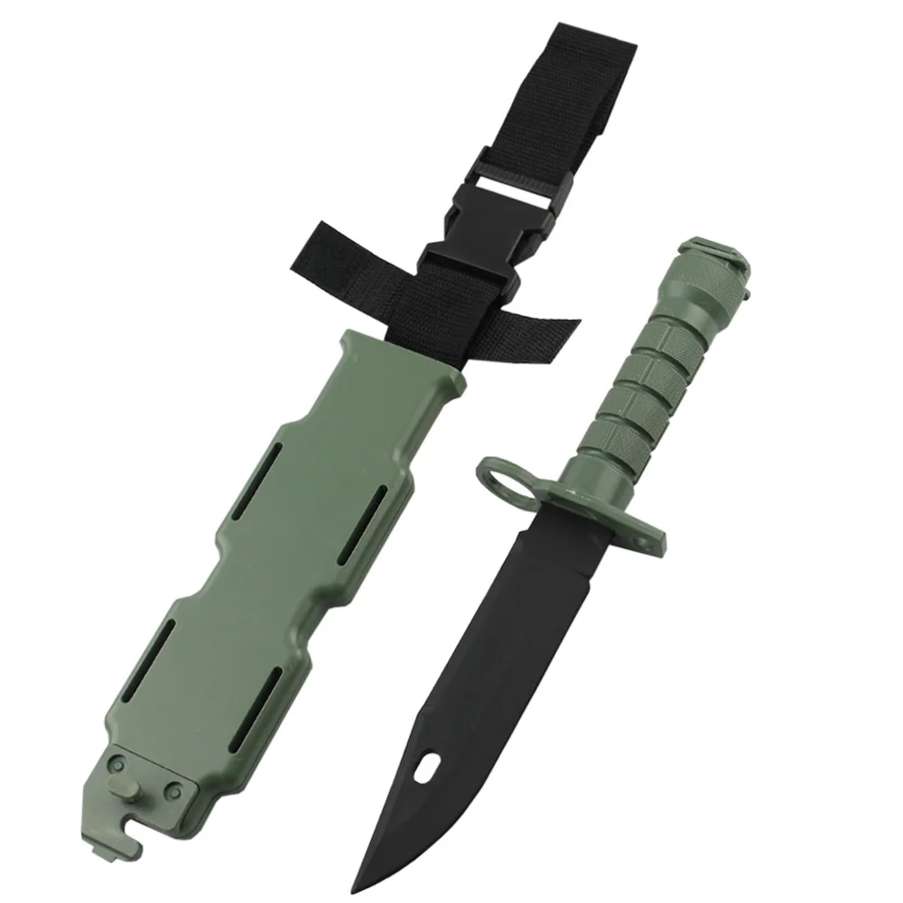 VULPO Cuchillo táctico M9 – Daga airsoft para entrenamiento - imagen 2