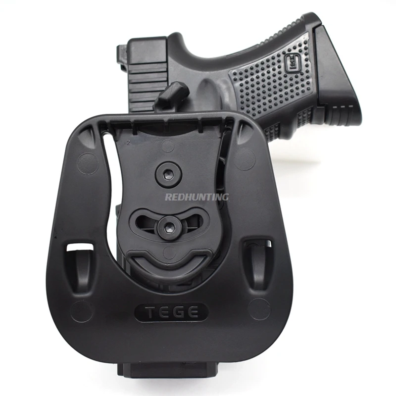 Funda de paleta OWB para Glock 19, 19X, 23, 32, cintura exterior, funda de polímero, pistola ajustable, transporte abierto - imagen 3