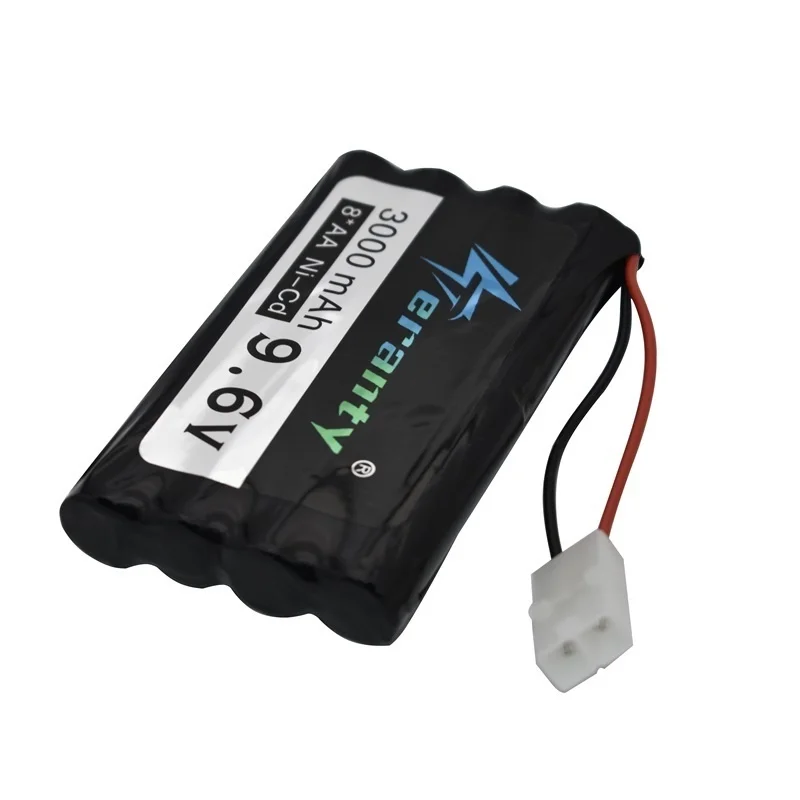 Juegos de cargadores de batería de 9,6 V y 3000mAh para juguetes Rc, tanques de coches, trenes, Robot, herramientas para pistola de barco, batería recargable AA 9,6 v ni-cd 5 en 1 - imagen 2