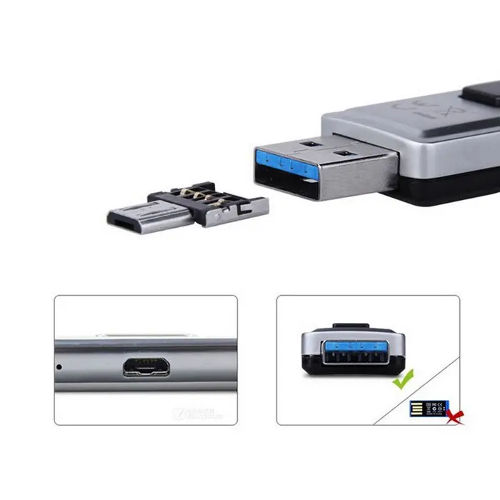 Chenyang-adaptador CYDZ Ultra Mini DM Micro USB, conector OTG de 5 pines para teléfono celular, tableta, Cable USB y disco Flash, 5 piezas - imagen 3