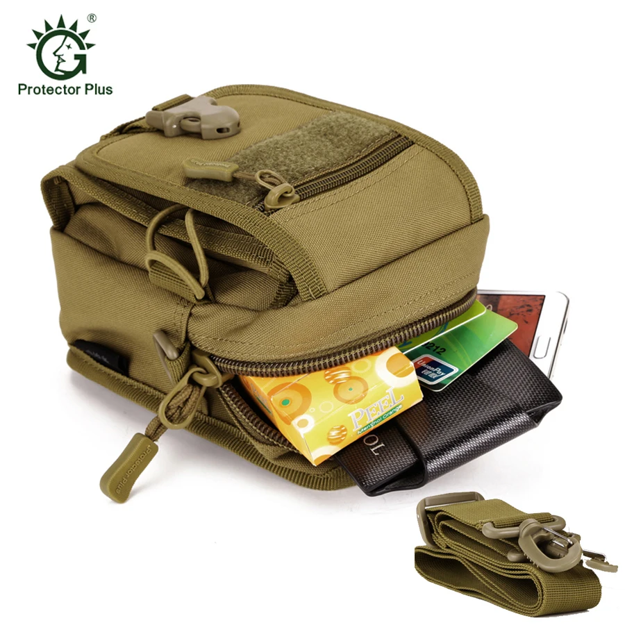 Mochila de hombro impermeable para teléfono, bolsa de cintura Molle de 5,5 pulgadas para acampar al aire libre, senderismo, combate táctico, militar, correr - imagen 2