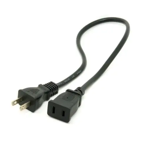 Cable de extensión de alimentación para ahorrador de salida de EE. UU., Cable de 50cm, 2 clavijas, 2 salidas para NEMA 1-15P a NEMA 1-15R - imagen 2