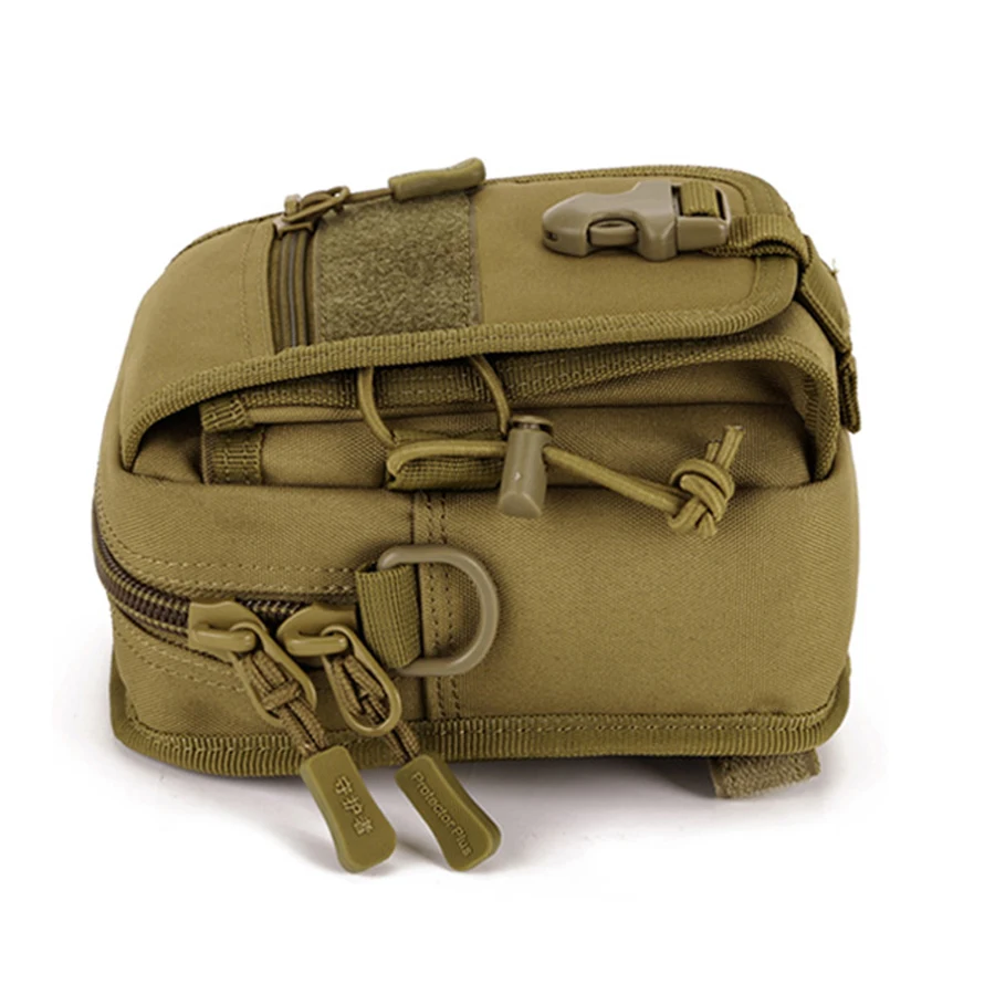 Mochila de hombro impermeable para teléfono, bolsa de cintura Molle de 5,5 pulgadas para acampar al aire libre, senderismo, combate táctico, militar, correr - imagen 4